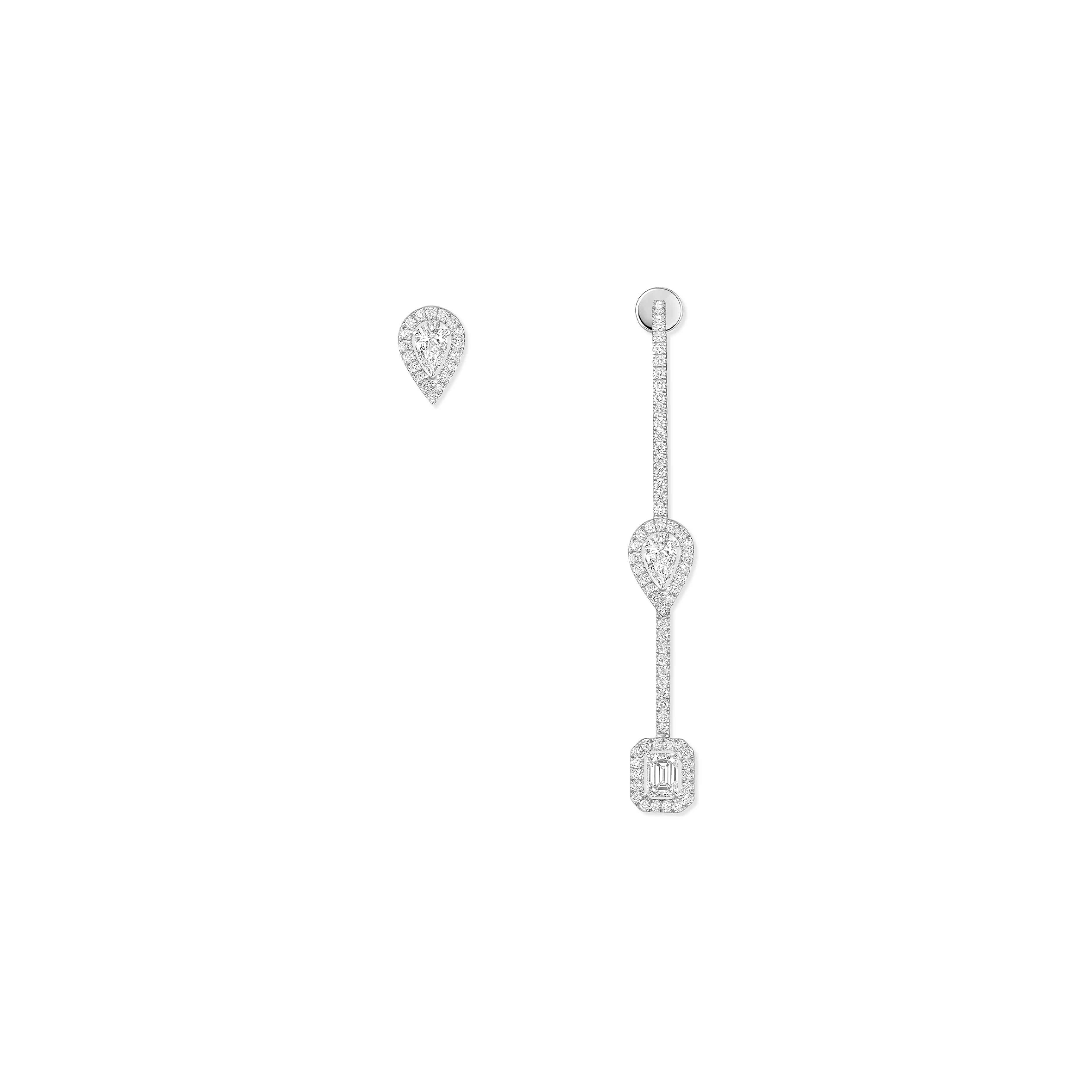 Mes1kaa my twin hook and stud earrings 3x 0.10ct 07224